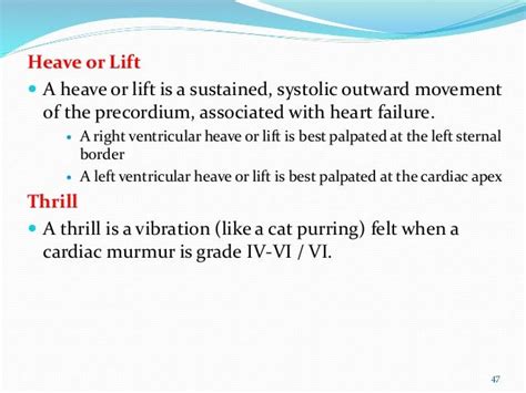 right ventricular heave definition.